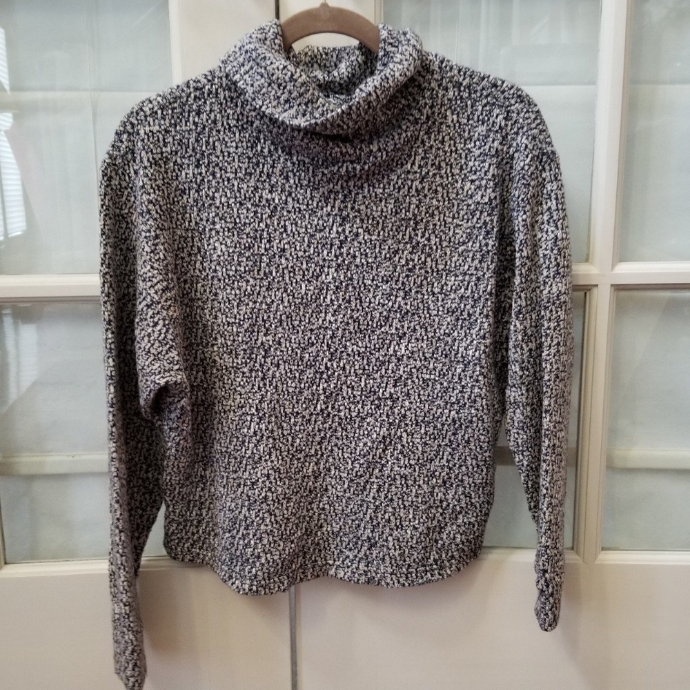 American Apparel boucle knit sweater cowl neck S